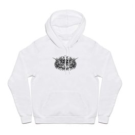 Crystal Owl Hoody | Nature, Animal, Black and White, Abstract 