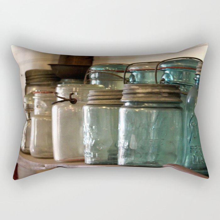 Pioneer Pathways: Canning Jars Rectangular Pillow