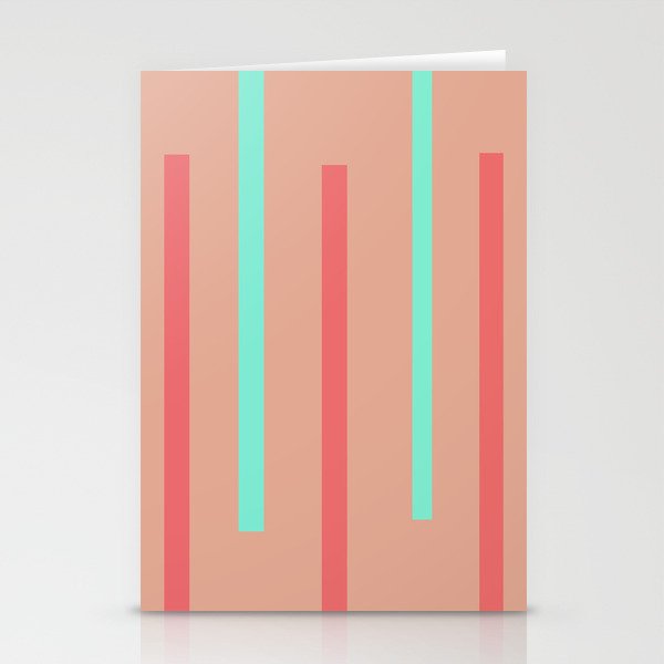Colorful Stripes Stationery Cards