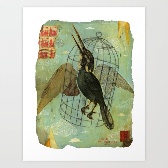 Never be Confined Art Print