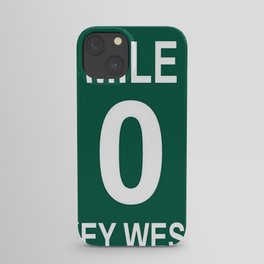 Key West Mile Marker 0 (Zero) U.S. Route 1 (US 1) through the Florida Keys to Key West iPhone Case