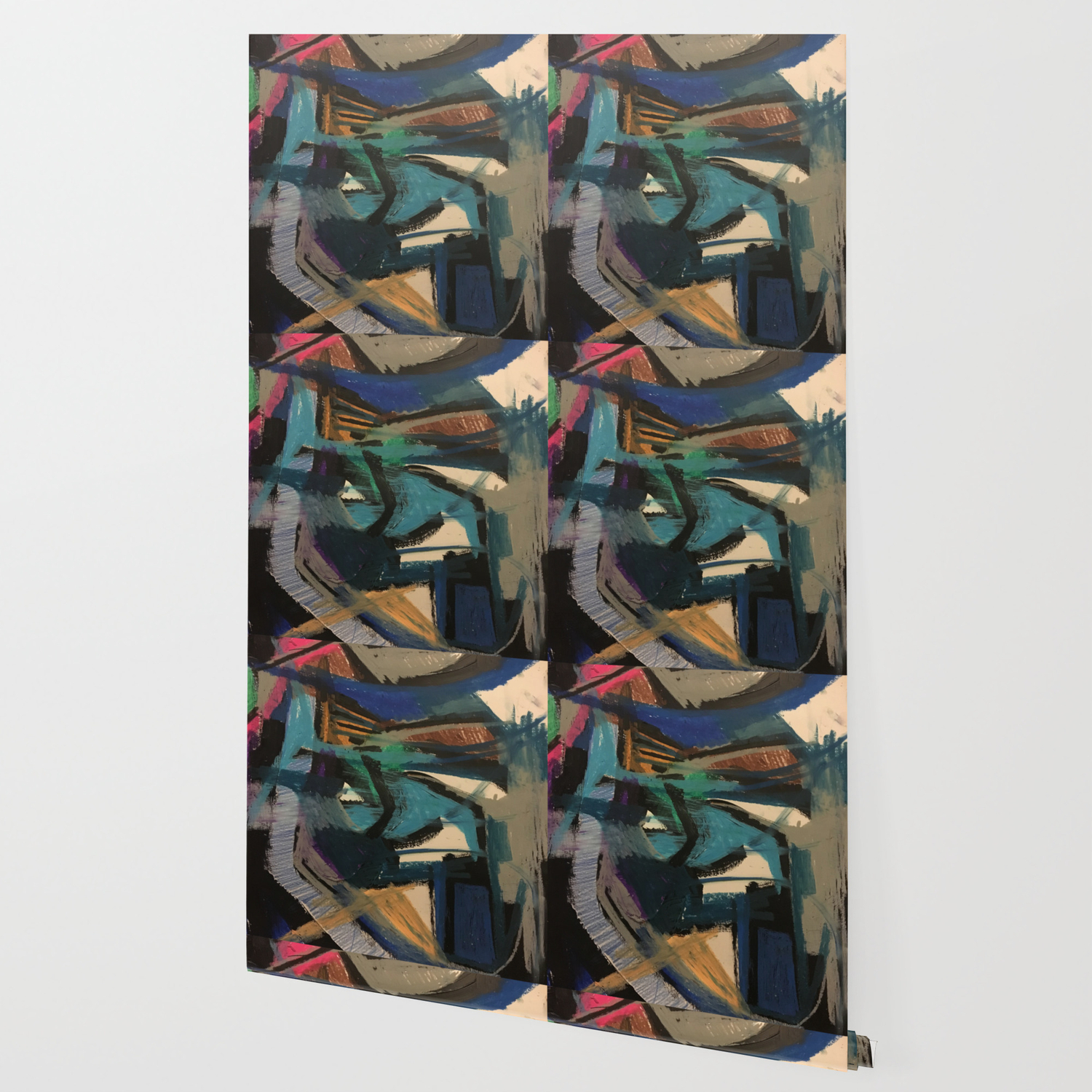 Abstraction In Oil Pastels Wallpaper By Calzadillapm Society6