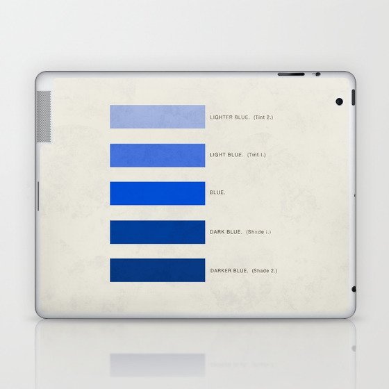 Mark Maycock's Tones of blue from 1895 (vintage remake) Laptop & iPad Skin