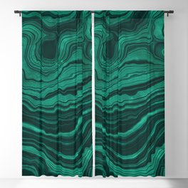 Malachite Texture 01 Blackout Curtain