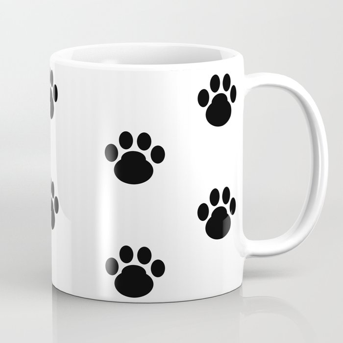  Puppy  Dog  Paw  Prints Coffee  Mug by decampstudios Society6