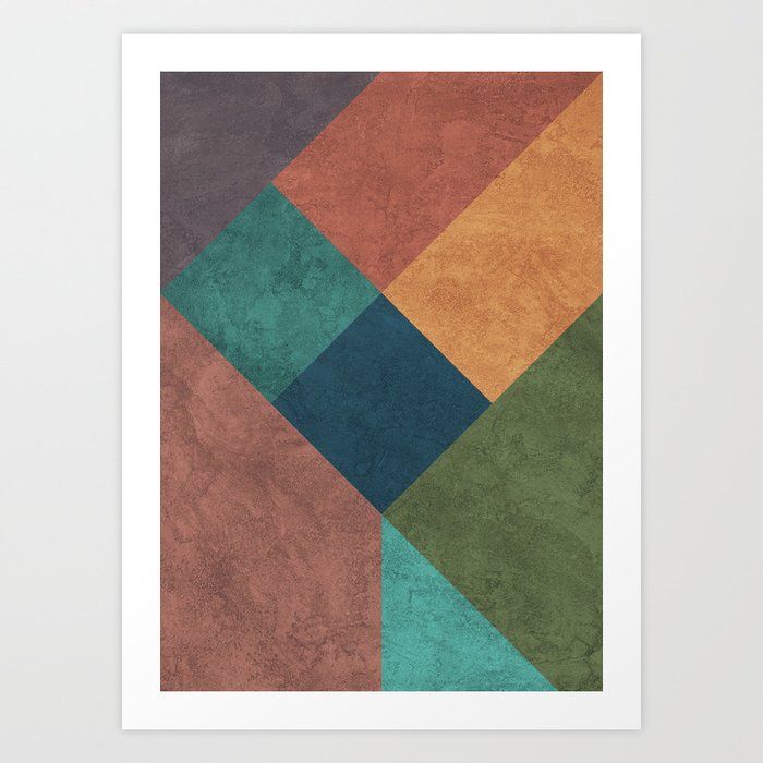 Abstract Geometry 2 Art Print By Draw4you
