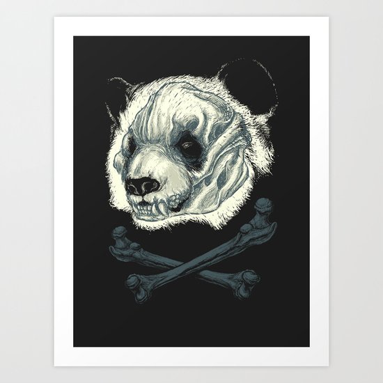 Hardcore Panda! Art Print