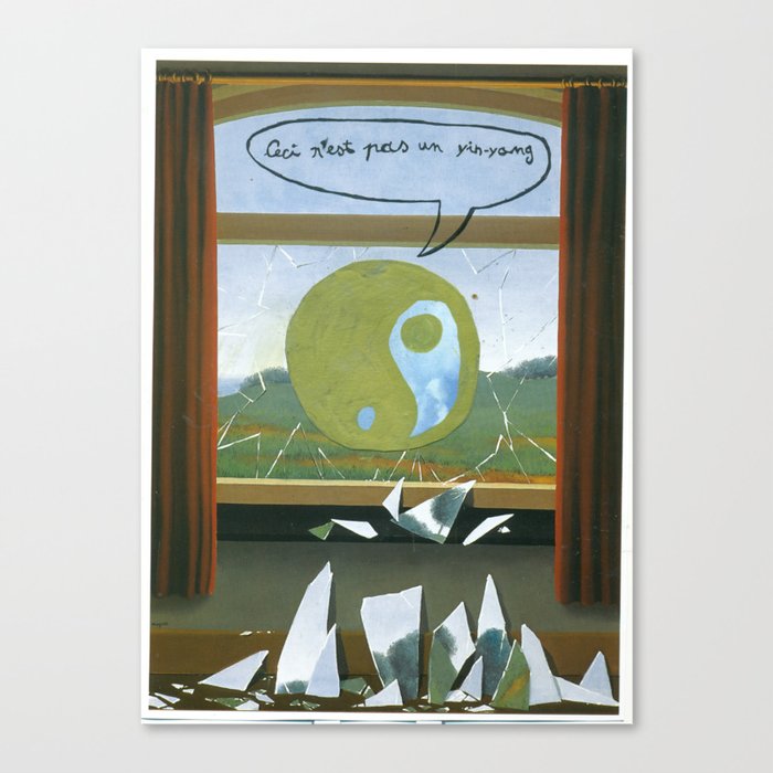 Ceci n'est pas un yin-yang  Canvas Print