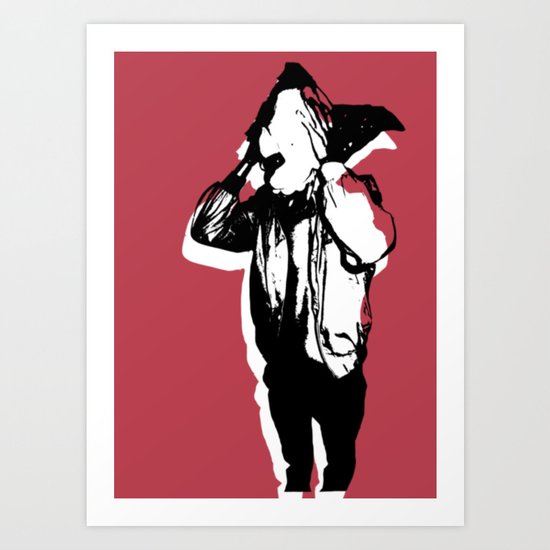 Krusty the Clown Art Print