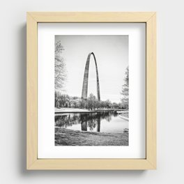 The St. Louis Arch Recessed Framed Print