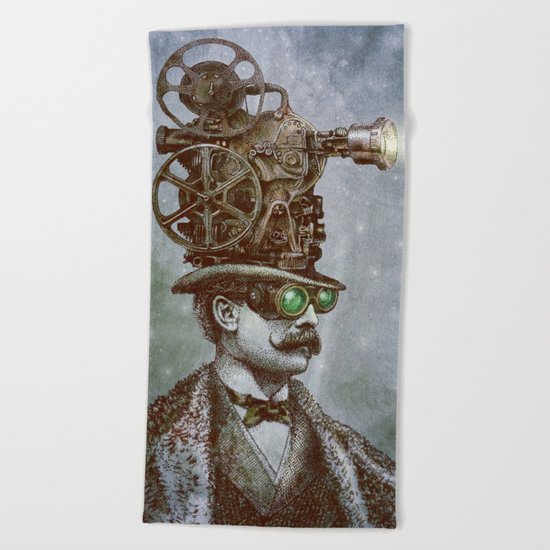 The Projectionist (colour option) Beach Towel