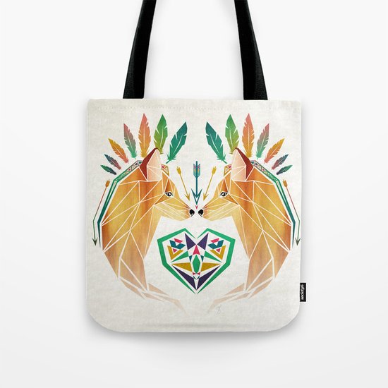 foxes in love Tote Bag