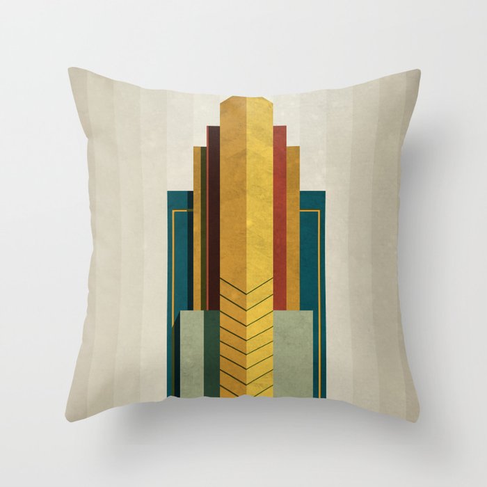 Art Deco Throw Pillow
