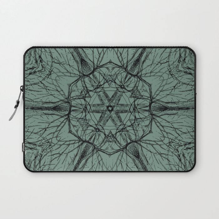 Mysterious trees - green Laptop Sleeve