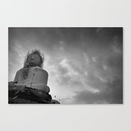 Thai Buddha temple under construction Canvas Print