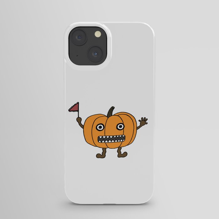 Anxious Pumpkin iPhone Case