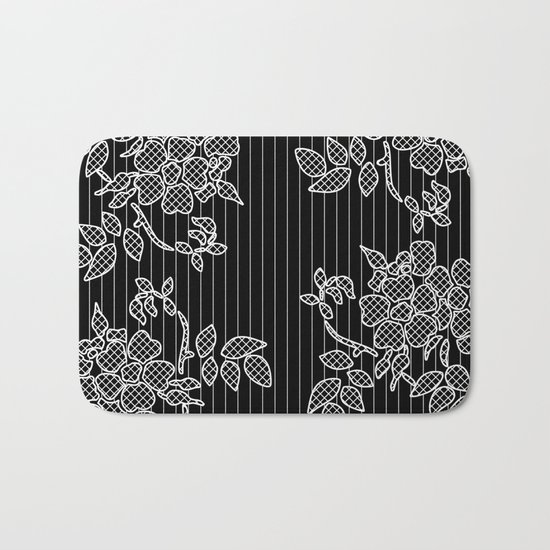 LIVING IN BLACK AND WHITE Bath Mat