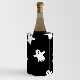 Spooky Ghosts Black & White Halloween Wine Chiller