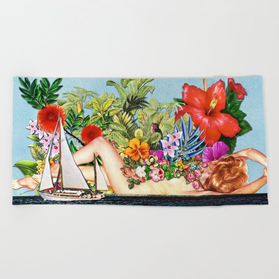 Siren Island Beach Towel