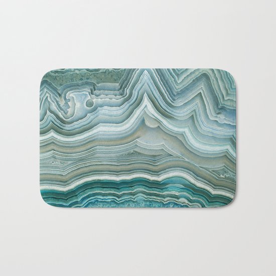 Agate Crystal Blue Bath Mat