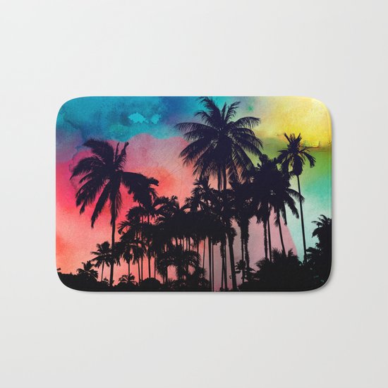 palm tree Bath Mat