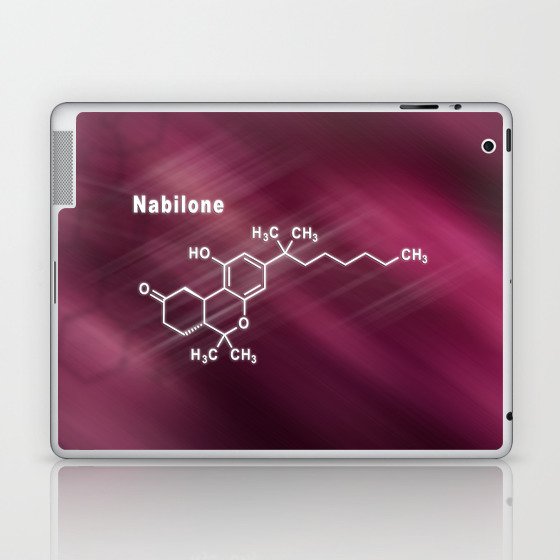 Nabilone synthetic cannabinoid, Structural chemical formula Laptop & iPad Skin