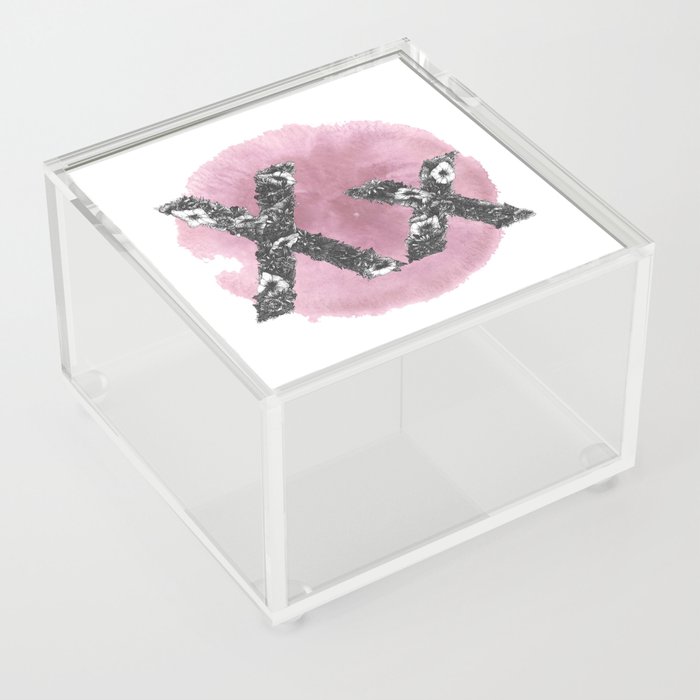 Xx Pink Acrylic Box