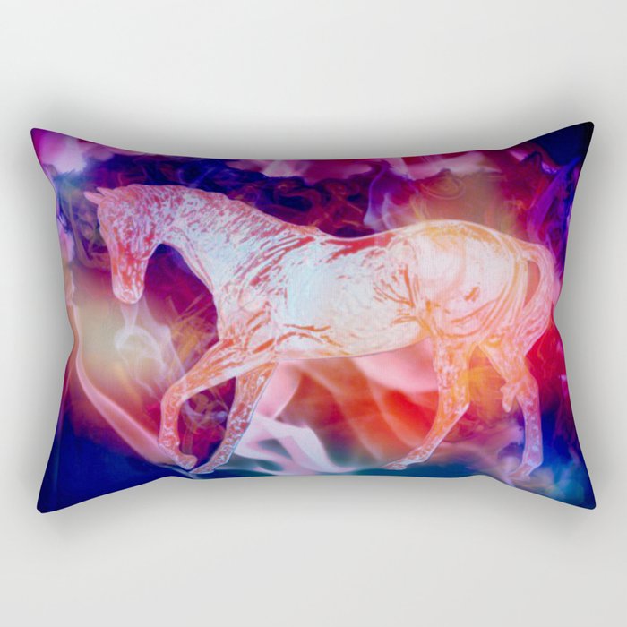 Fire Horse Rectangular Pillow