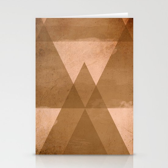 Distressed Triangles Stationery Cards