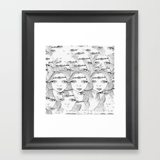 eyes Framed Art Print