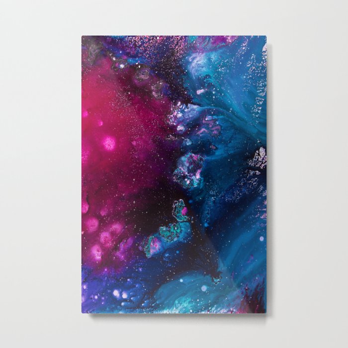 Oceans and Nebulas Metal Print