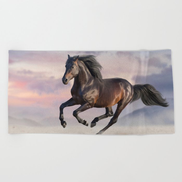 Cute Horse 20 Beach Towel