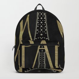 I Love Paris Black Backpack | Typographydesign, Trendyparisart, Iloveparis, Eiffeltower, Eiffeltrendyart, Goldleaftexture, Goldparis, France, Blackandgold, Graphicdesign 