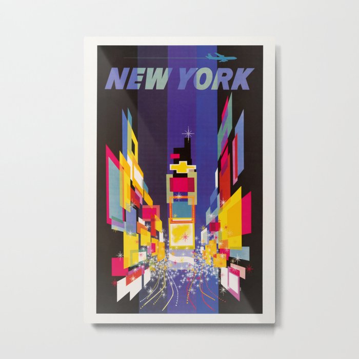 New York Times Square by night Metal Print