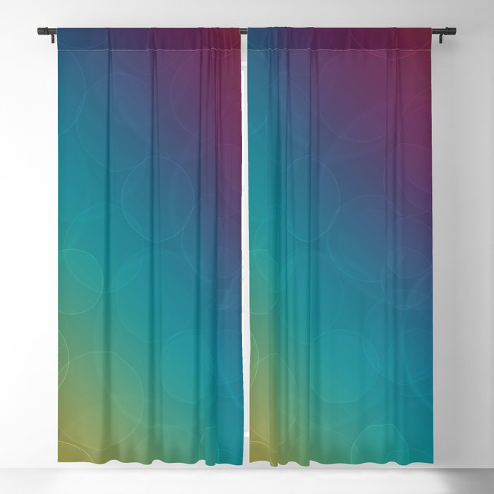 Ombre Multi Colored Spheres Blackout, Multi Color Curtains