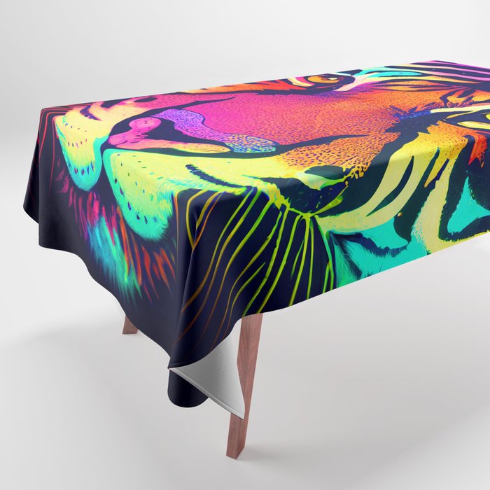 NEON TIGER Tablecloth