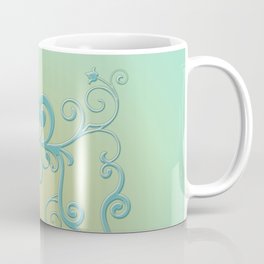 Mint tendrils emblem Coffee Mug