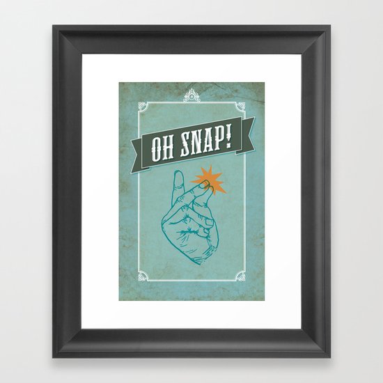 Oh Snap! Framed Art Print