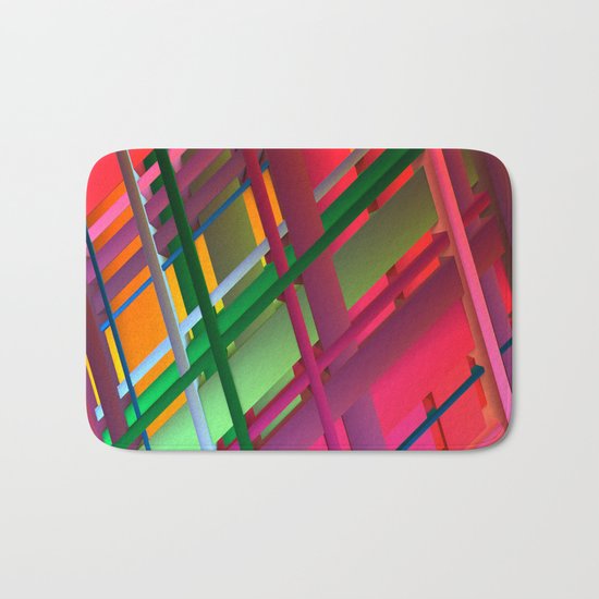 Striping Confusion Bath Mat