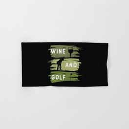 Wine And Golf Hand & Bath Towel