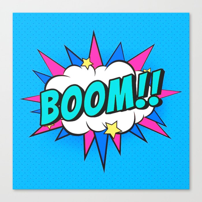 BOOM!! Pop Art 5 Canvas Print