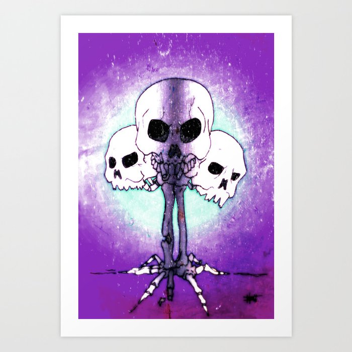 Sad Skull Club Digital Art Print Collection