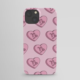 Capricorn Candy Hearts iPhone Case