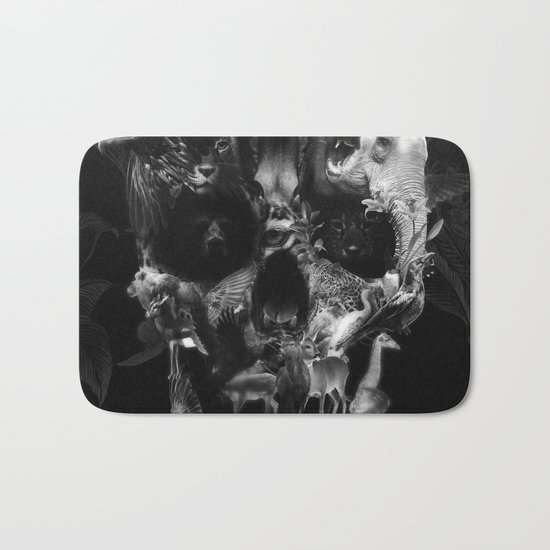 Kingdom Skull B&W Bath Mat