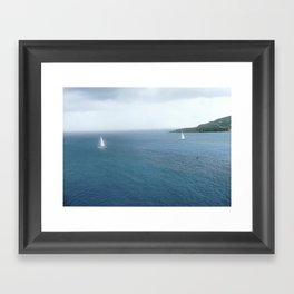 sailboats Framed Art Print