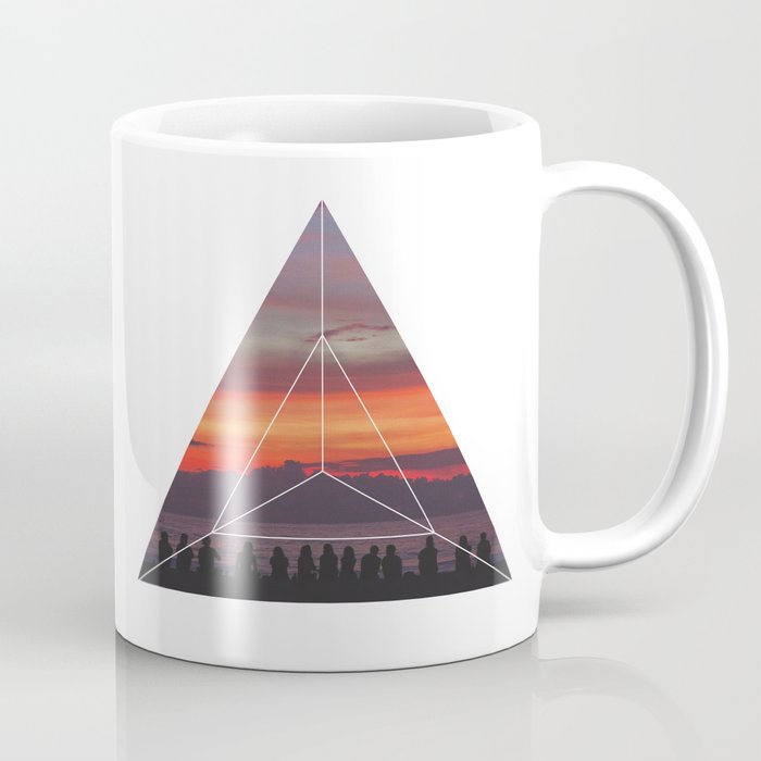 Good Friends and Sunset - Geometric Photography Coffee Mug