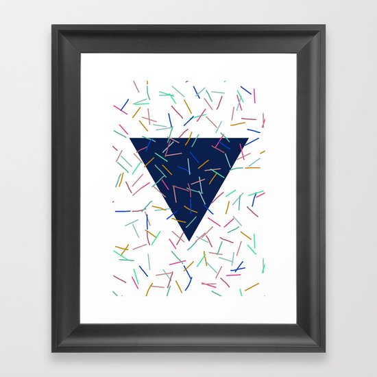 ∆ VI Framed Art Print