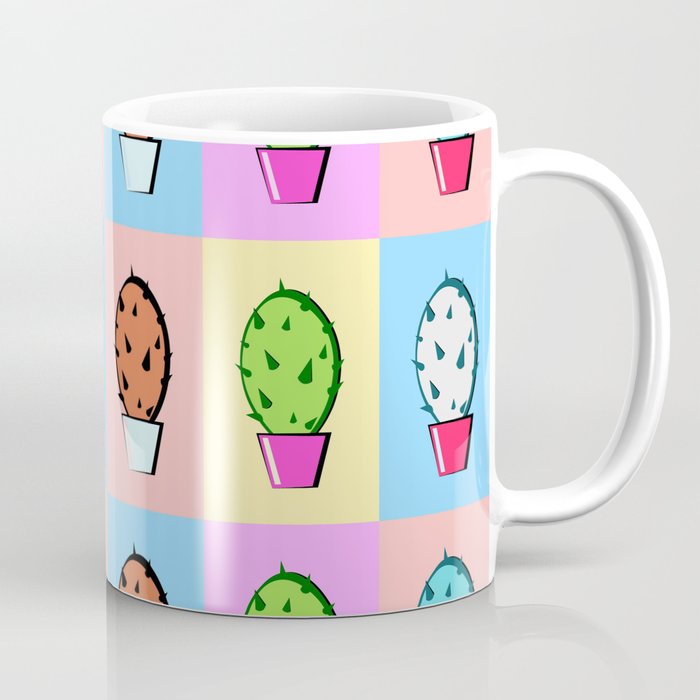 Colorful cartoon cactus pattern Coffee Mug