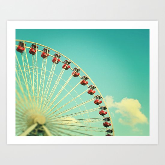 Summer at Navy Pier Art Print