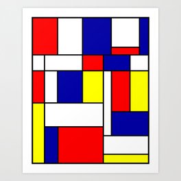 Mondrian #38 Art Print